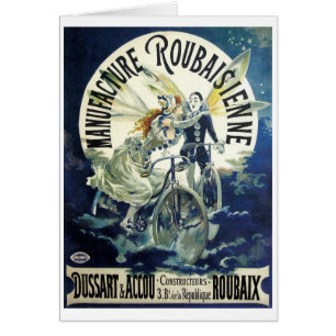 Hadas Art Nouveau Vintage, Pierrot Luna en Bicicle
