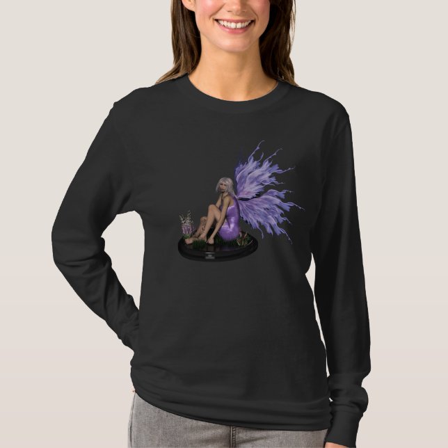 Hadas con camisetas de alas púrpura multicolor (Anverso)
