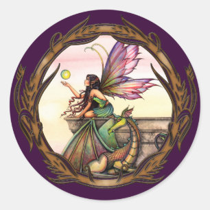 Hadas de las Orbes del Dragón y Pegatinas Elegante