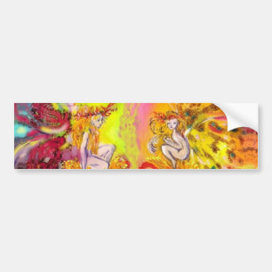 Hadas del amanecer, pegatinas del parachoques