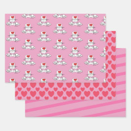 Hadas del corazón © Papel de envolvimiento de rega