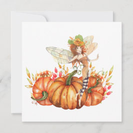 Hadas forestales y Bouquet de calabaza otoñal