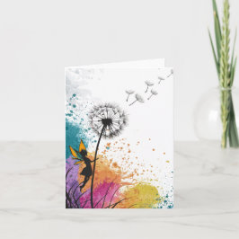 Hadas sacudiendo una tarjeta en blanco de diente d