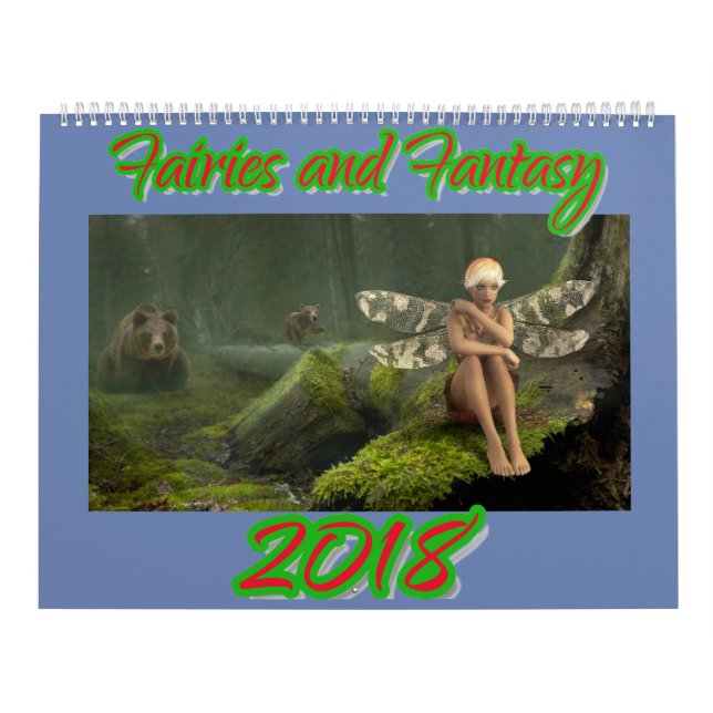 Hadas y calendario de la fantasía 2018 (Tapa)