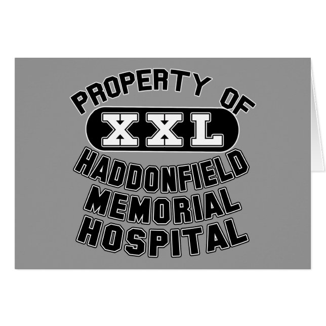 Haddonfield Memorial Hospital Productos (Anverso (Horizontal))