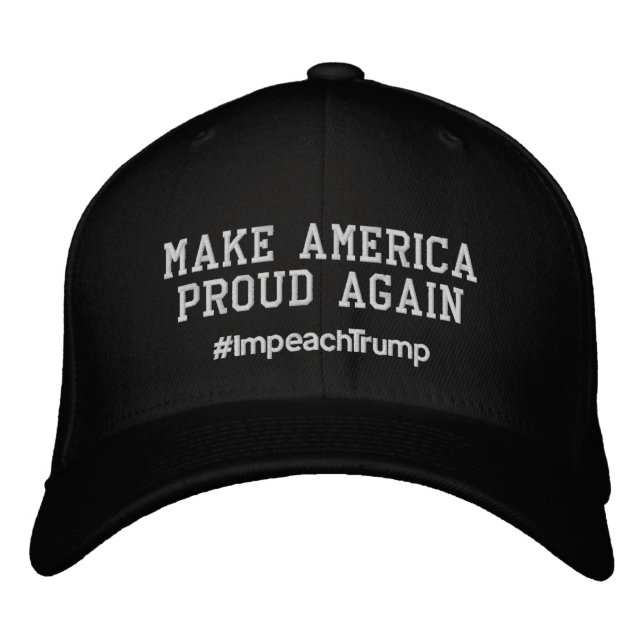 Haga América otra vez - el gorra bordado orgulloso (Anverso)