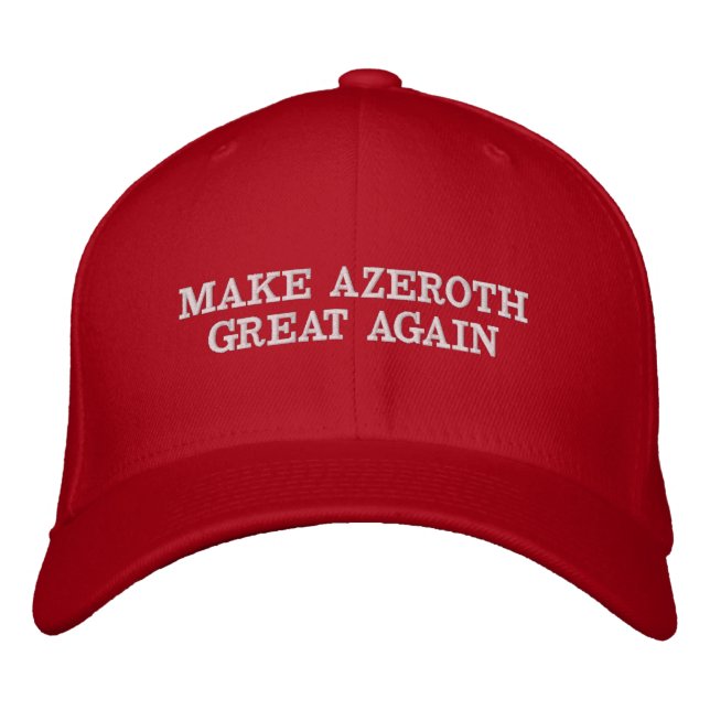 Haga Azeroth el gran otra vez gorra (Anverso)