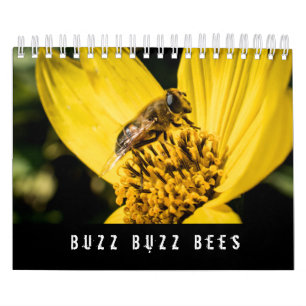 Haga calendarios la miel y manosee las abejas