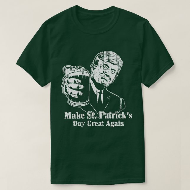 Haga camiseta irlandesa del día de St Patrick la (Diseño del anverso)
