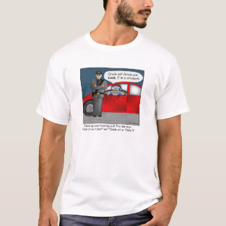 Haga clic lo o la camiseta del dibujo animado del