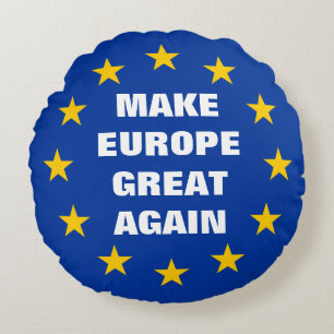 Haga Europa la gran otra vez bandera euro almohada