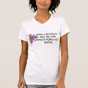 Haga la camiseta de un Alzheimer de la diferencia