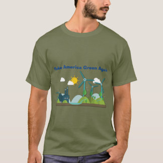 Haga la camiseta del verde de América otra vez