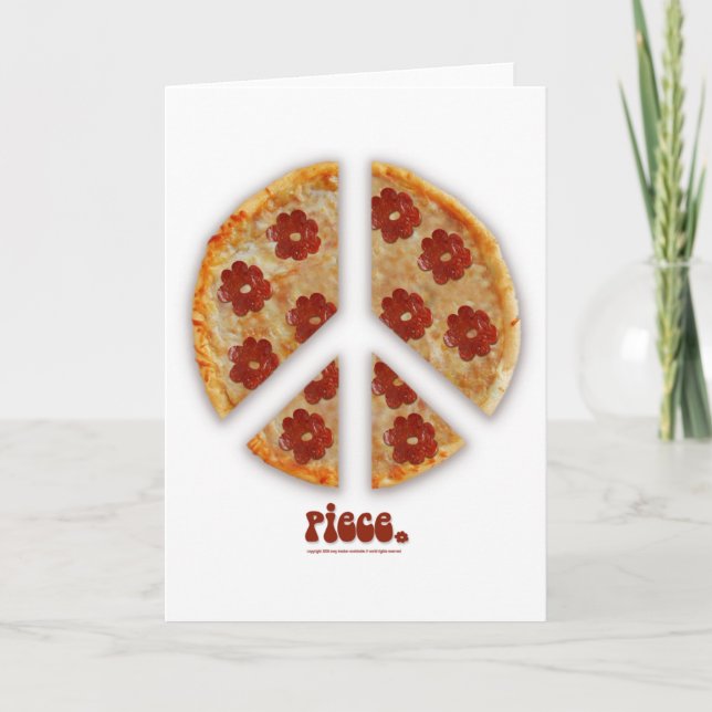 "Haga la pizza, tarjetas de felicitación no de la (Anverso)