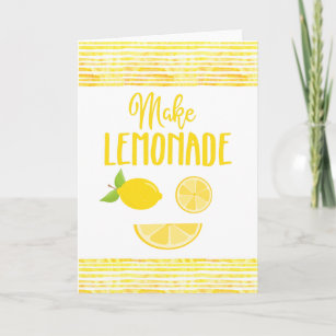 Haga la tarjeta de felicitación de la limonada