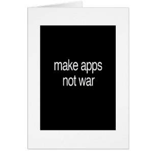 haga los apps, no guerra