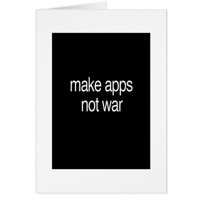 haga los apps, no guerra (Frente)