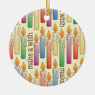 "Haga ornamento de las velas del cumpleaños de un