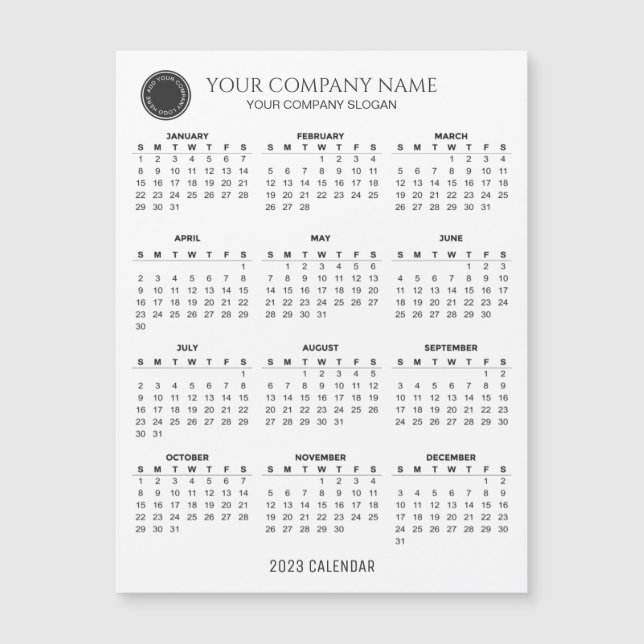 Haga su propia tarjeta magnética del calendario de (Anverso)