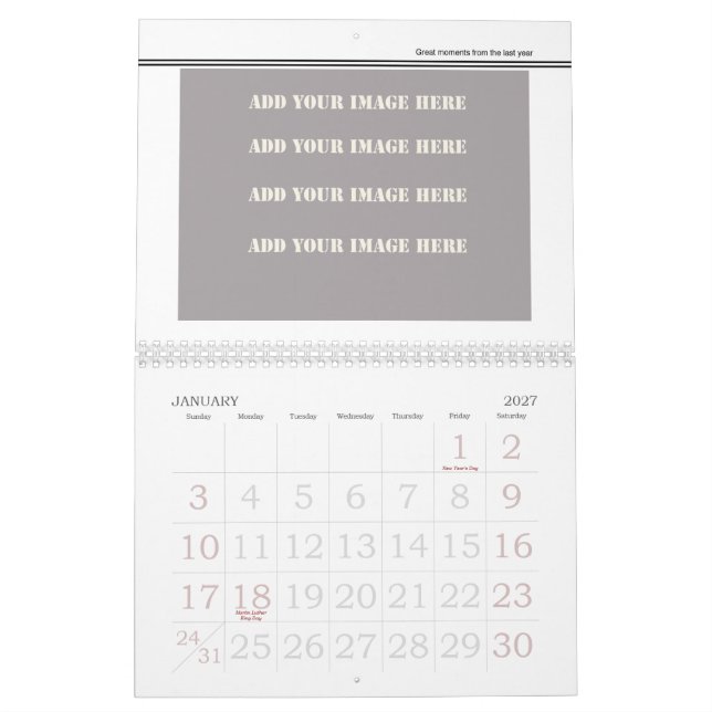 Haga su propio calendario 2012 del viaje (Jan 2027)