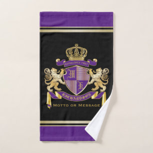 Haga su propio emblema de monograma de escudo de a