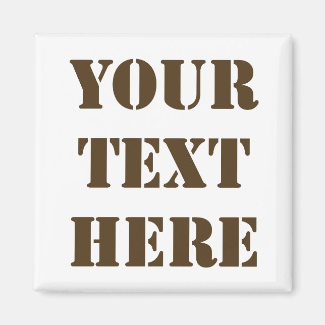 Haga su propio imán de refrigerador (Frente)