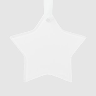 Haga su propio ornamento acrílico con forma de est