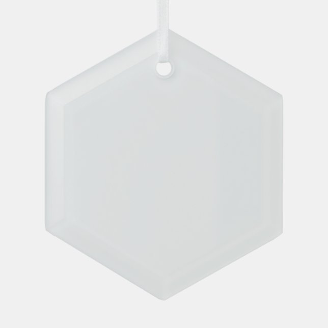 Haga su propio Personalizado Ornamentos de hexágon (Anverso)