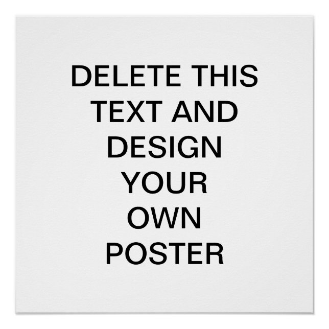 Haga su propio Poster perfecto (Anverso)