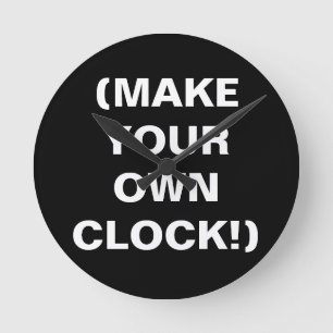 Haga su propio reloj de pared (añada el texto, la