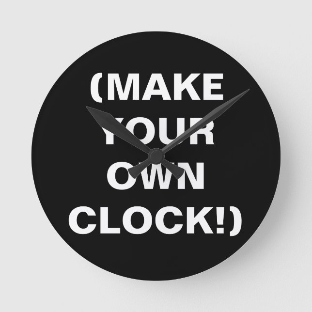 Haga su propio reloj de pared (añada el texto, las (Anverso)