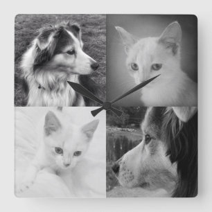 Haga su propio reloj del cuadrado de la foto de