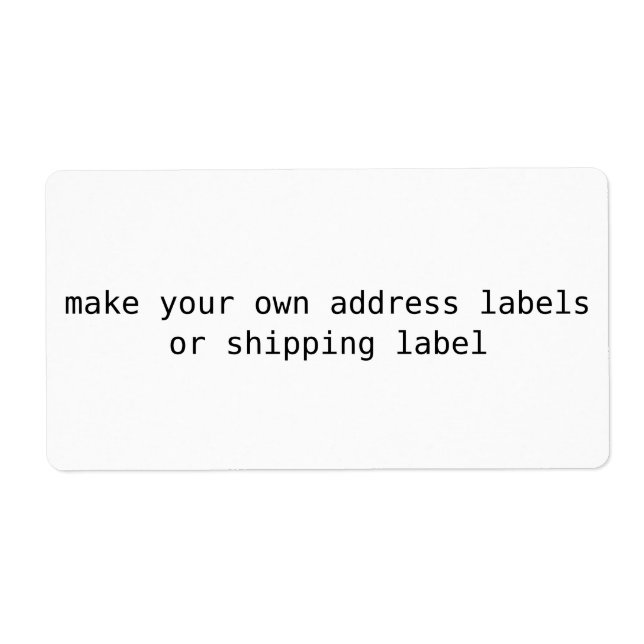 haga sus propias etiquetas de dirección (Frente)