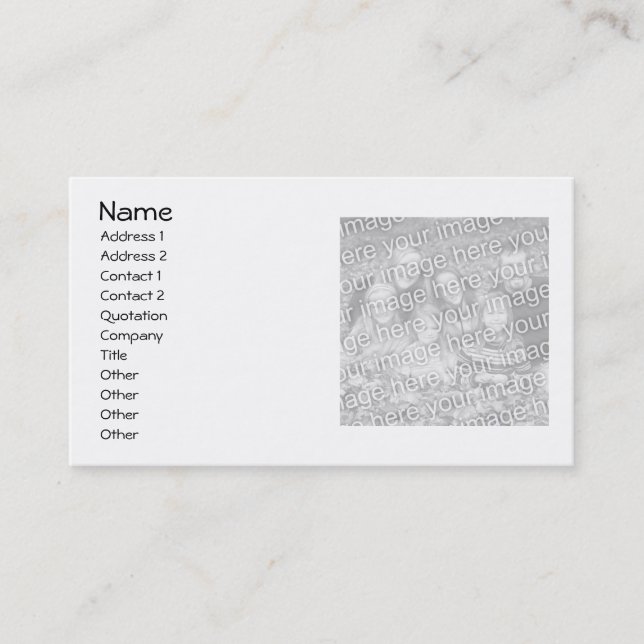 Haga sus propias tarjetas de visita (Anverso)