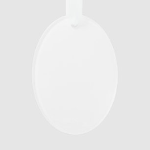 Haga sus propios ornamentos ovales de acrílico de
