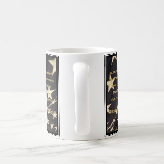 "Haga taza de café patriótica de su soporte" (Mango)