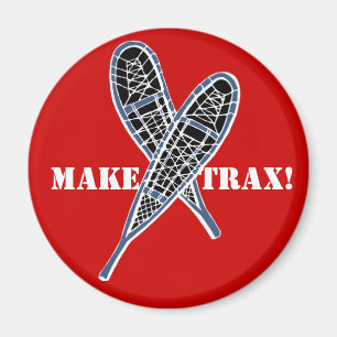 ¡Haga Trax! ¡zapatos cruzados imán snowshoeing 