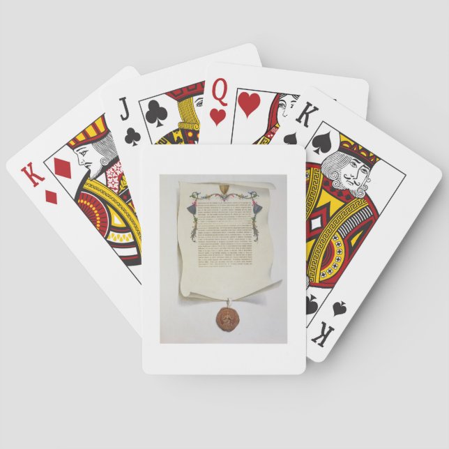 Haga un facsímil la edición de la Carta Magna, (Reverso)