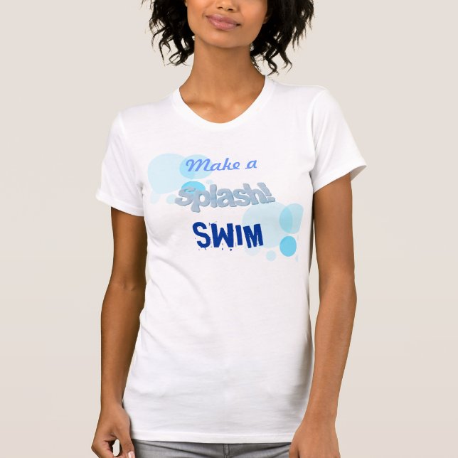 HAGA UNA CAMISETA ATLÉTICA DE NADAR ESPLÉNDOSE (Anverso)