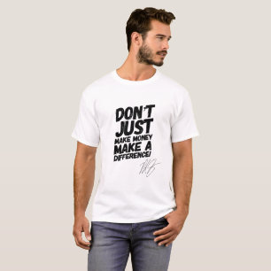 Haga una diferencia la camiseta de motivación de
