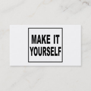 Hágale usted mismo las tarjetas de visita clásicas