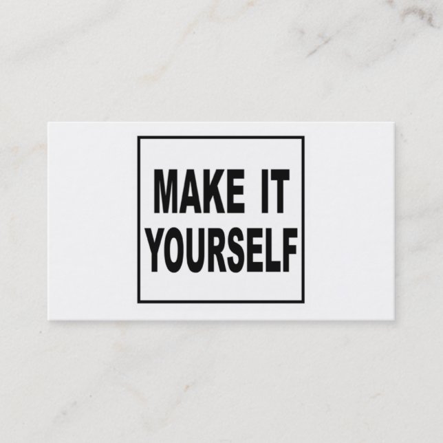 Hágale usted mismo las tarjetas de visita clásicas (Anverso)