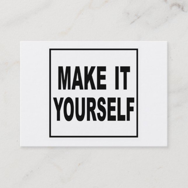 Hágale usted mismo las tarjetas de visita de (Anverso)