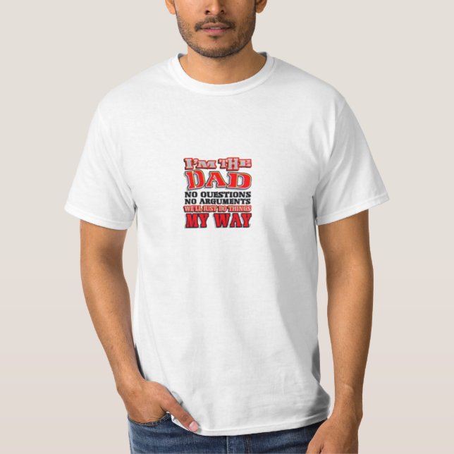 Hágalo MI camisa valorada valor de Dad~ de la (Anverso)