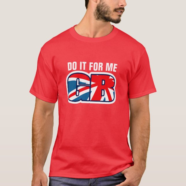 HÁGALO PARA MÍ camiseta del Union Jack del GB (Anverso)