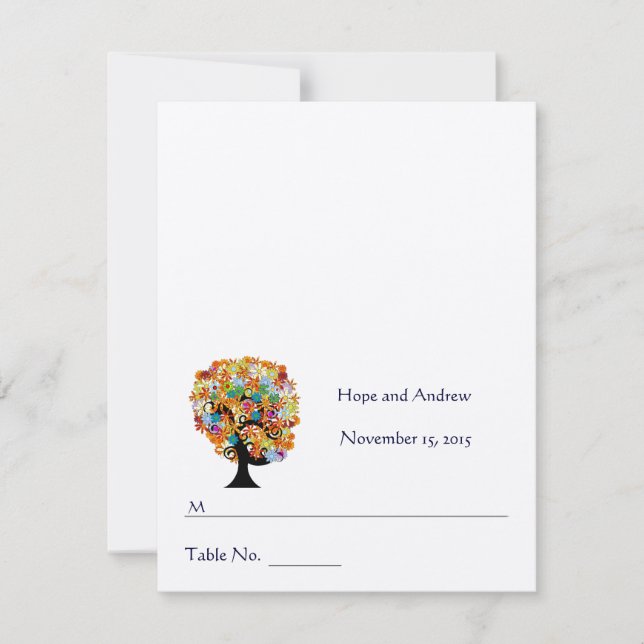 Hágalo sonar y doblar las tarjetas de Boda de tien (Anverso)