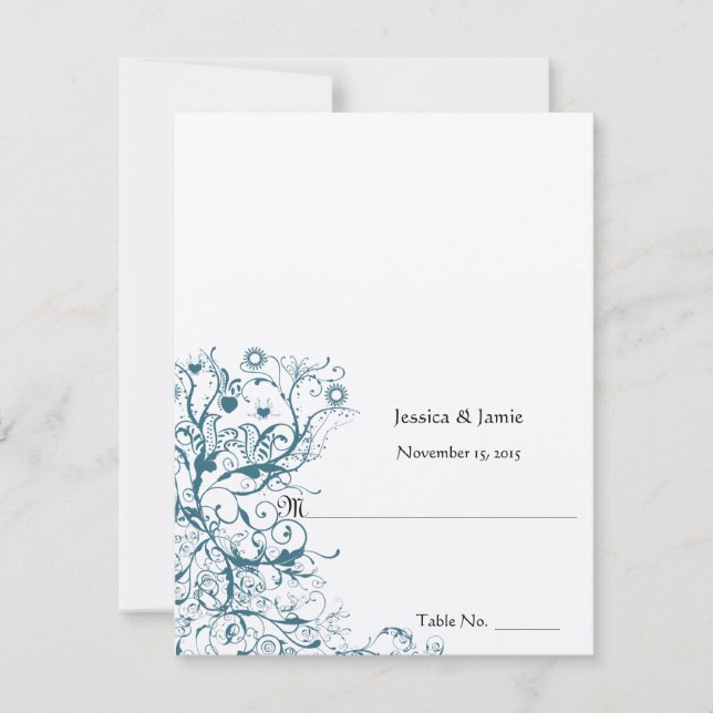 Hágalo sonar y doblar las tarjetas de Boda de tien (Anverso)