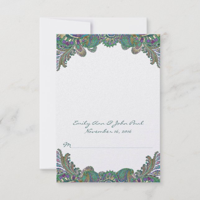 Hágalo sonar y doblar las tarjetas de Boda de tien (Anverso)