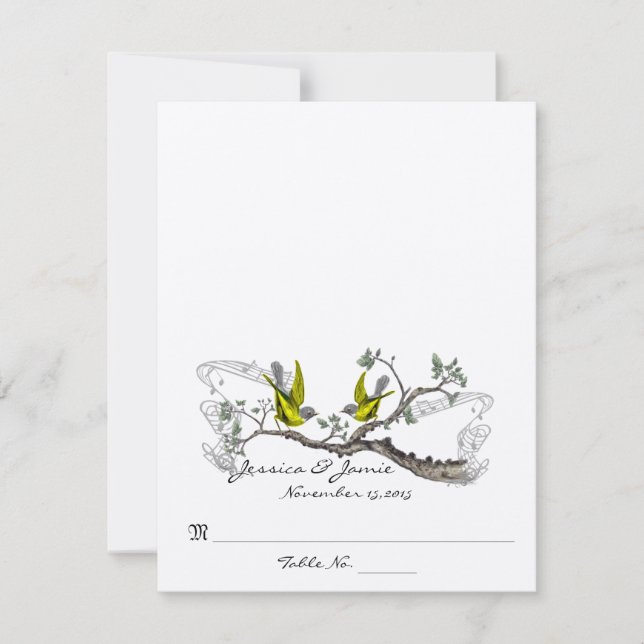 Hágalo sonar y doblar las tarjetas de Boda de tien (Anverso)