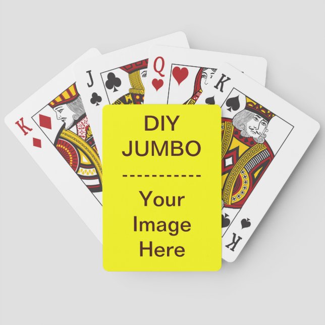 Hágalo usted mismo ~ Jugando Cartas JUMBO (Reverso)